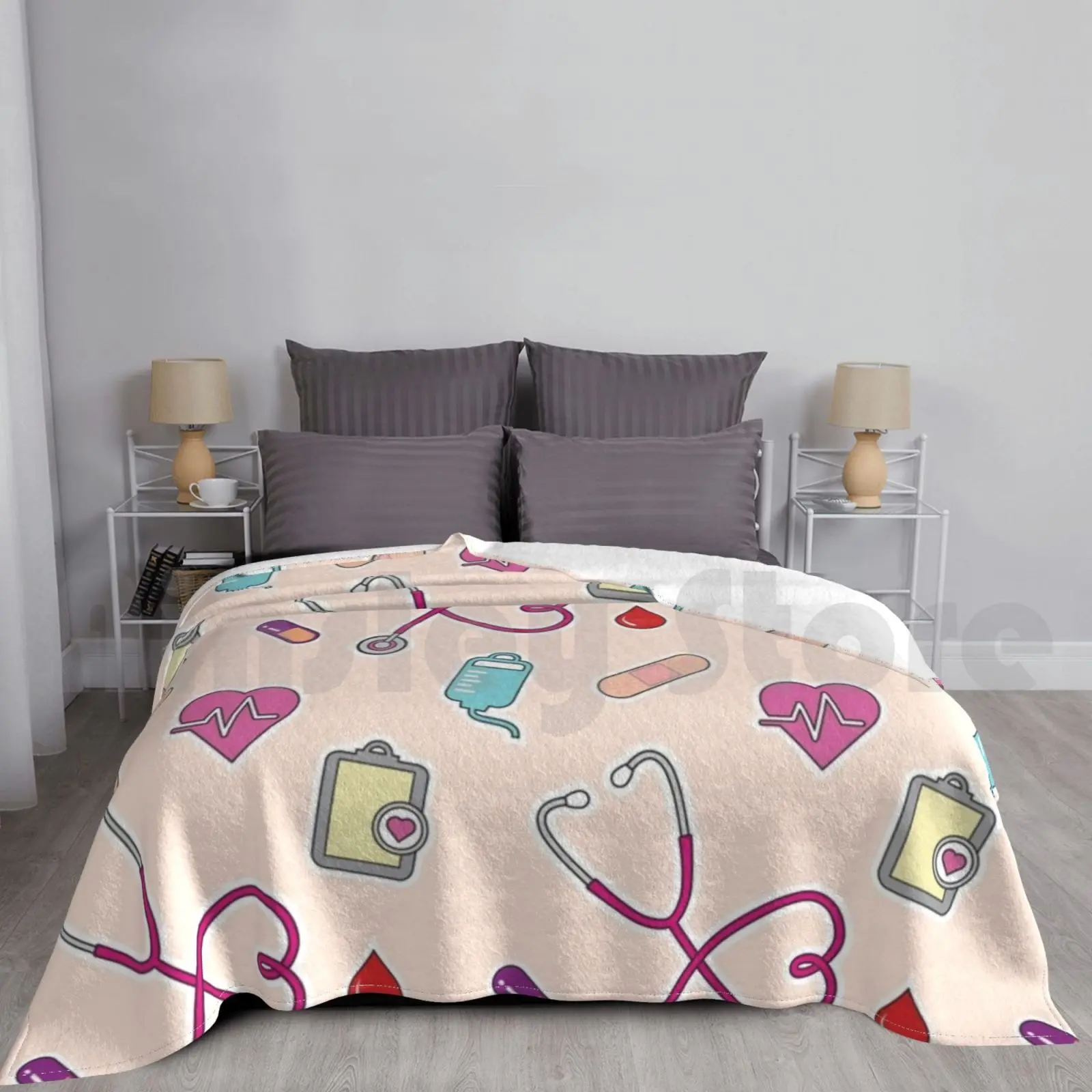 Nursing Life – Small Print ( Peach ) Blanket For Sofa Bed Travel Nurse Nursing Stethoscope Medicine Colorful
Nursing Life – Small Print ( Peach ) Blanket For Sofa Bed Travel Nurse Nursing Stethoscope Medicine Colorful