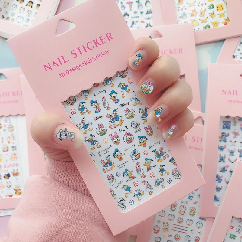 Mickey Mouse Donald Duck Cartoon Nail Stickers Disney Minnie Chip 'n' Dale Girls Student Children Cute DIY Decals decoration New
Mickey Mouse Donald Duck Cartoon Nail Stickers Disney Minnie Chip 'n' Dale Girls Student Children Cute DIY Decals decoration New