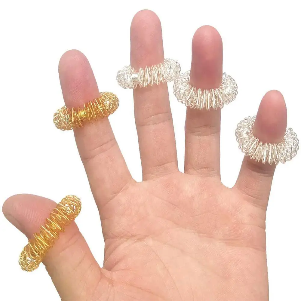 

Колючие сенсорные кольца, игрушка для снятия стресса, массажная игрушка стресс и акупрессуры для колючие кольцо рельеф палец Anxi S4O3