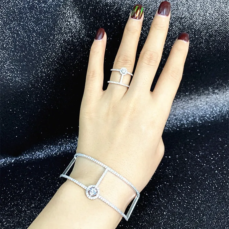 Simple Wedding Jewelry Sets For Women Trendy Silver Color Crystal Bangle Ring Bridal Jewelry Sets Party Jewellery Zk30
Simple Wedding Jewelry Sets For Women Trendy Silver Color Crystal Bangle Ring Bridal Jewelry Sets Party Jewellery Zk30