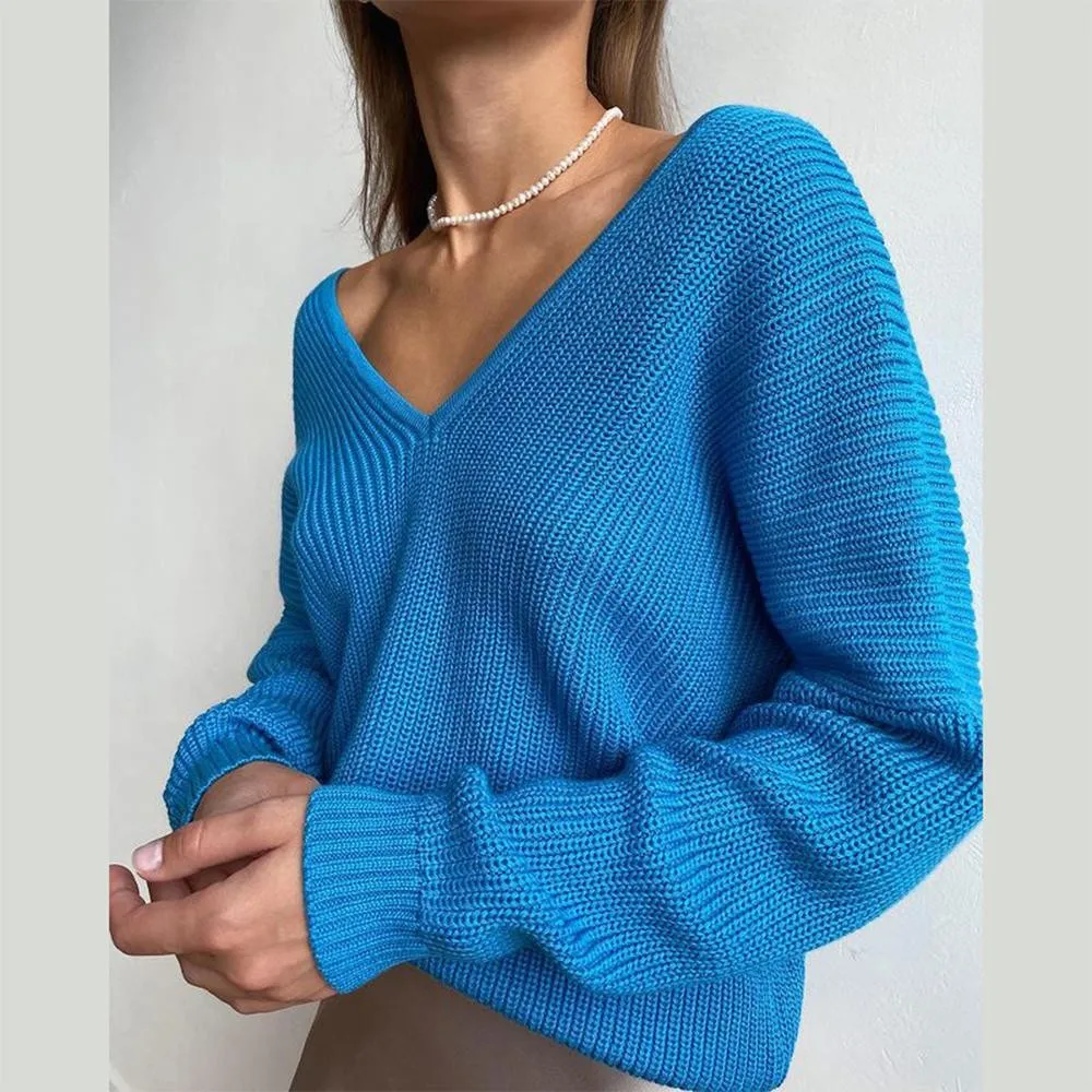 Autumn Winter Knit Sweater Women Loose Classic V Neck Basic Thickened Pullovers Solid Knitwear Lady Bottom One Shoulder Jumpers
Autumn Winter Knit Sweater Women Loose Classic V Neck Basic Thickened Pullovers Solid Knitwear Lady Bottom One Shoulder Jumpers
