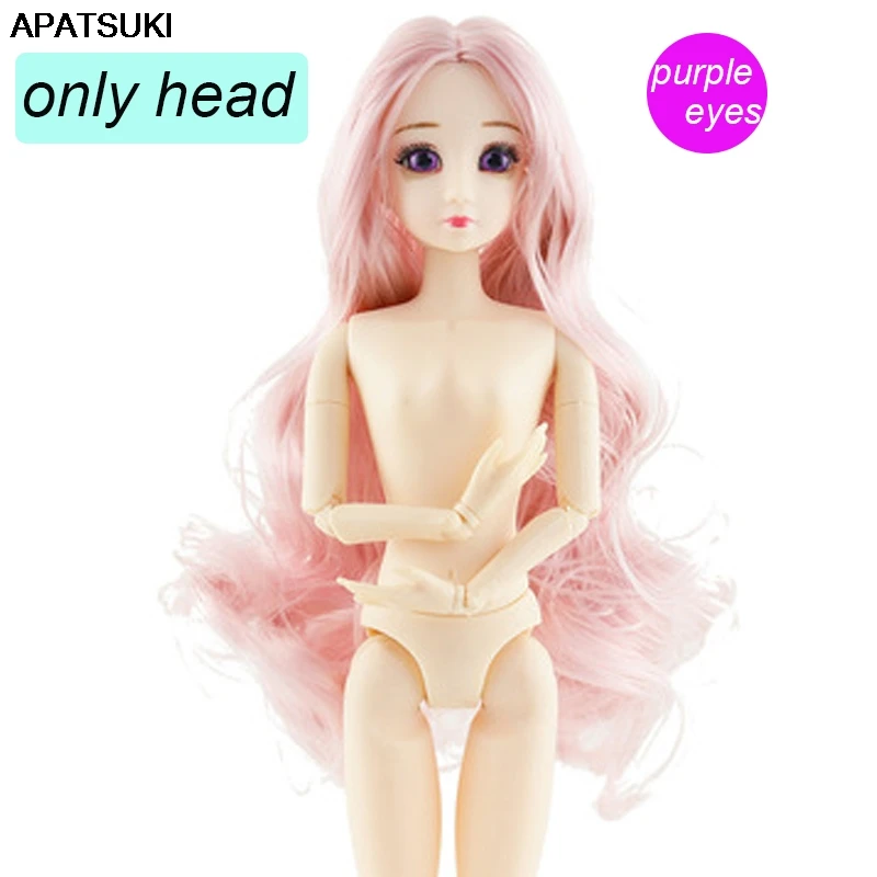 1:6 Accessories Pretty Purple Eyes Doll Head For 1/6 BJD Heads with Long Pink Curly Hair Head for 11.5" Dolls Kids DIY Toys
1:6 Accessories Pretty Purple Eyes Doll Head For 1/6 BJD Heads with Long Pink Curly Hair Head for 11.5" Dolls Kids DIY Toys