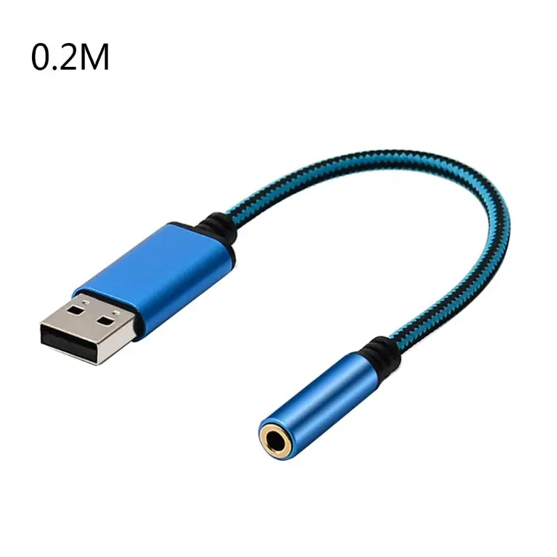0.2m/1m 2In1 USB to 3.5mm Cable USB Computer AUX Headphone Adapter Cable for App-le Be-ats Earphones 32CA
0.2m/1m 2In1 USB to 3.5mm Cable USB Computer AUX Headphone Adapter Cable for App-le Be-ats Earphones 32CA