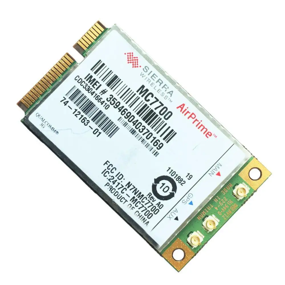 Unlocked 4G WWAN GPS module Sierra MC7700 Mini PCI Express GOBI4000 HSPA+ 4G LTE 100Mbps Wireless WLAN Card GPRS Module
Unlocked 4G WWAN GPS module Sierra MC7700 Mini PCI Express GOBI4000 HSPA+ 4G LTE 100Mbps Wireless WLAN Card GPRS Module
