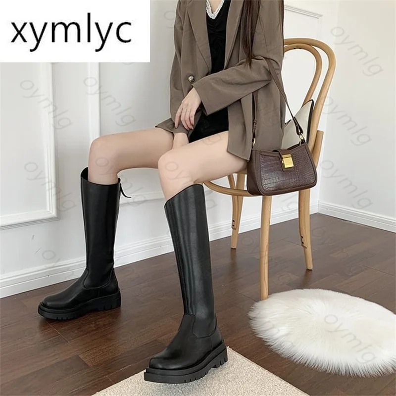 Women's boots, but the knee 2021 autumn new style Korean fashion wild thick-soled high tube knight boots smoke tube boots tide
Women's boots, but the knee 2021 autumn new style Korean fashion wild thick-soled high tube knight boots smoke tube boots tide