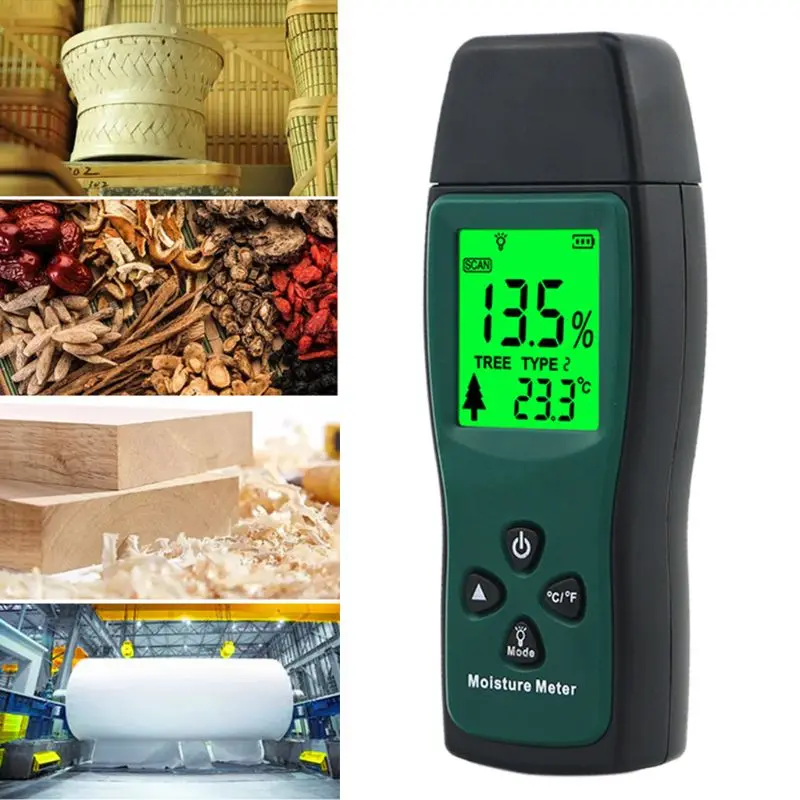 Two Pins Digital Wood Moisture Meter Wood Humidity Tester Timber Damp Detector LCD Display Probe Range 2%~70%
Two Pins Digital Wood Moisture Meter Wood Humidity Tester Timber Damp Detector LCD Display Probe Range 2%~70%