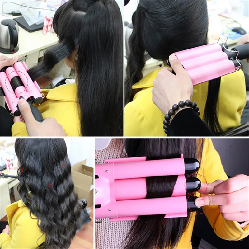 3 Barrels Hair Curling Iron Automatic Perm Splint Ceramic Hair Curler Hair Waver Curlers Rollers Styling Tools Hair Styler Wand
3 Barrels Hair Curling Iron Automatic Perm Splint Ceramic Hair Curler Hair Waver Curlers Rollers Styling Tools Hair Styler Wand