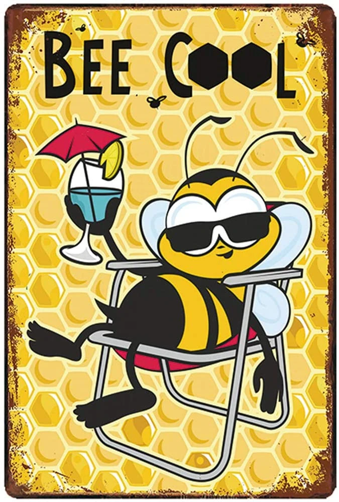 Metal Plates Industrial Decor Garden Decoration Happy Bee Wall Posters Tin Sign Vintage FARMHOUSE Welcome Sign in Home Decor
Metal Plates Industrial Decor Garden Decoration Happy Bee Wall Posters Tin Sign Vintage FARMHOUSE Welcome Sign in Home Decor