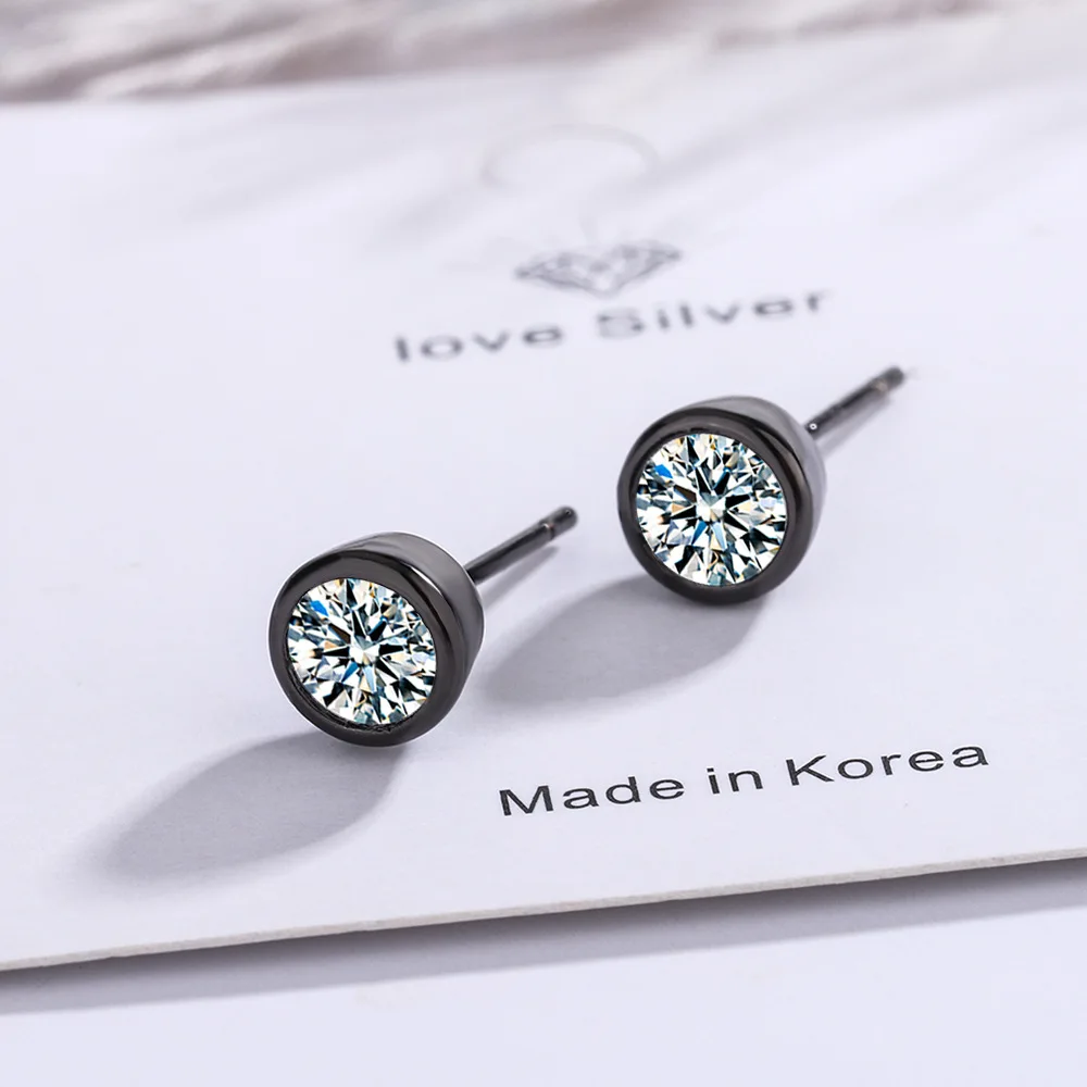 925 Sterling Silver Zircon Round Bead Stud Earring For Women Elegant Jewelry Pendientes Luxury eh0003
925 Sterling Silver Zircon Round Bead Stud Earring For Women Elegant Jewelry Pendientes Luxury eh0003