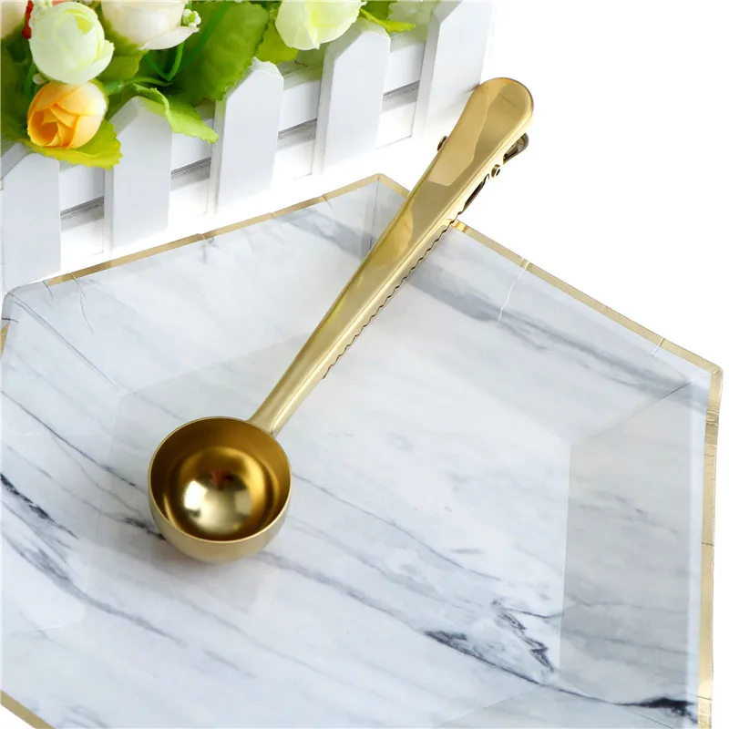 Two-in-one Multifunction Coffee Spoon Stainless Steel Kitchen Supplies Scoop With Bag Seal Clip Coffee Measuring Spoon
Two-in-one Multifunction Coffee Spoon Stainless Steel Kitchen Supplies Scoop With Bag Seal Clip Coffee Measuring Spoon