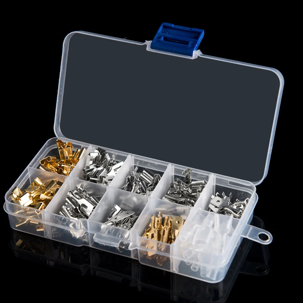 Car accessories 150 PCs boxed 6.3 copper terminal connector sheath cold-pressed terminal connector copper nose
Car accessories 150 PCs boxed 6.3 copper terminal connector sheath cold-pressed terminal connector copper nose