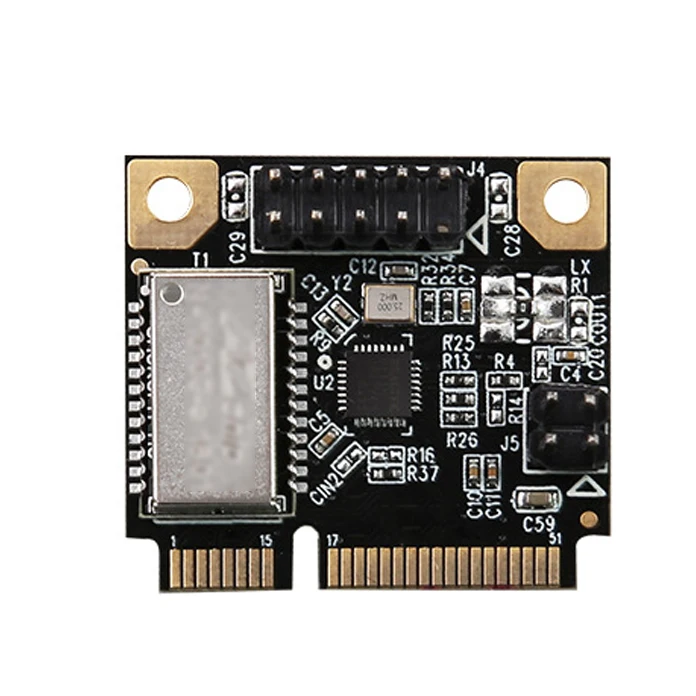 Mini PCI-E to Gigabit Ethernet Network Card 1000M RJ45 Port to Mini PCI Express Adapter RTL8111H
Mini PCI-E to Gigabit Ethernet Network Card 1000M RJ45 Port to Mini PCI Express Adapter RTL8111H