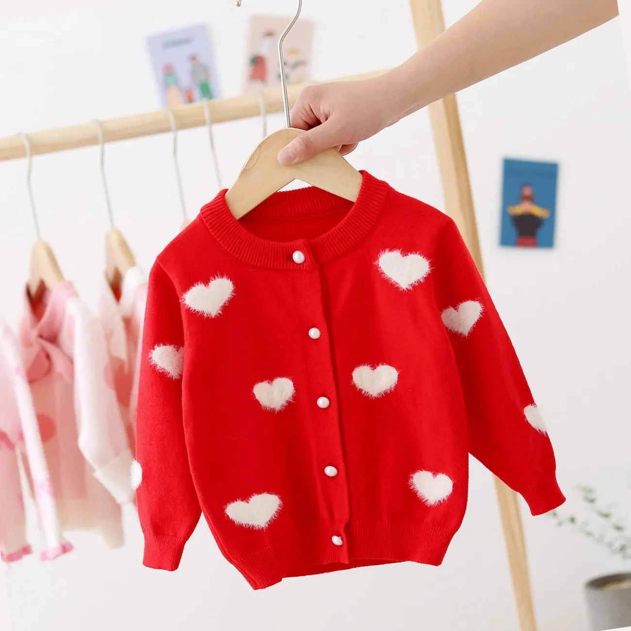 Girls spring coat new girls sweater cardigan children's coat spring and autumn knitting cardigan P4877
Girls spring coat new girls sweater cardigan children's coat spring and autumn knitting cardigan P4877