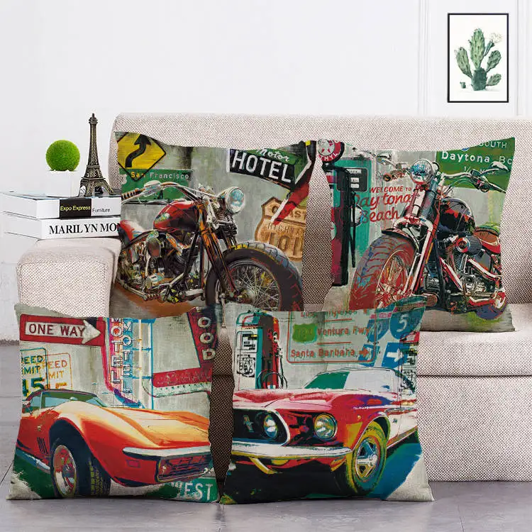 Vintage Motorcycle Club Motor Race Funky Pillow Cover Black Letter Print Live Fast Die Young Sofa Linen Cushion Cover T56
Vintage Motorcycle Club Motor Race Funky Pillow Cover Black Letter Print Live Fast Die Young Sofa Linen Cushion Cover T56