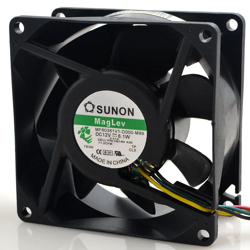Оригинальный Для Охлаждения Sunon MF 80381 V1 D000 M99 12V 6 1 W 8 см 8038 4 проводной