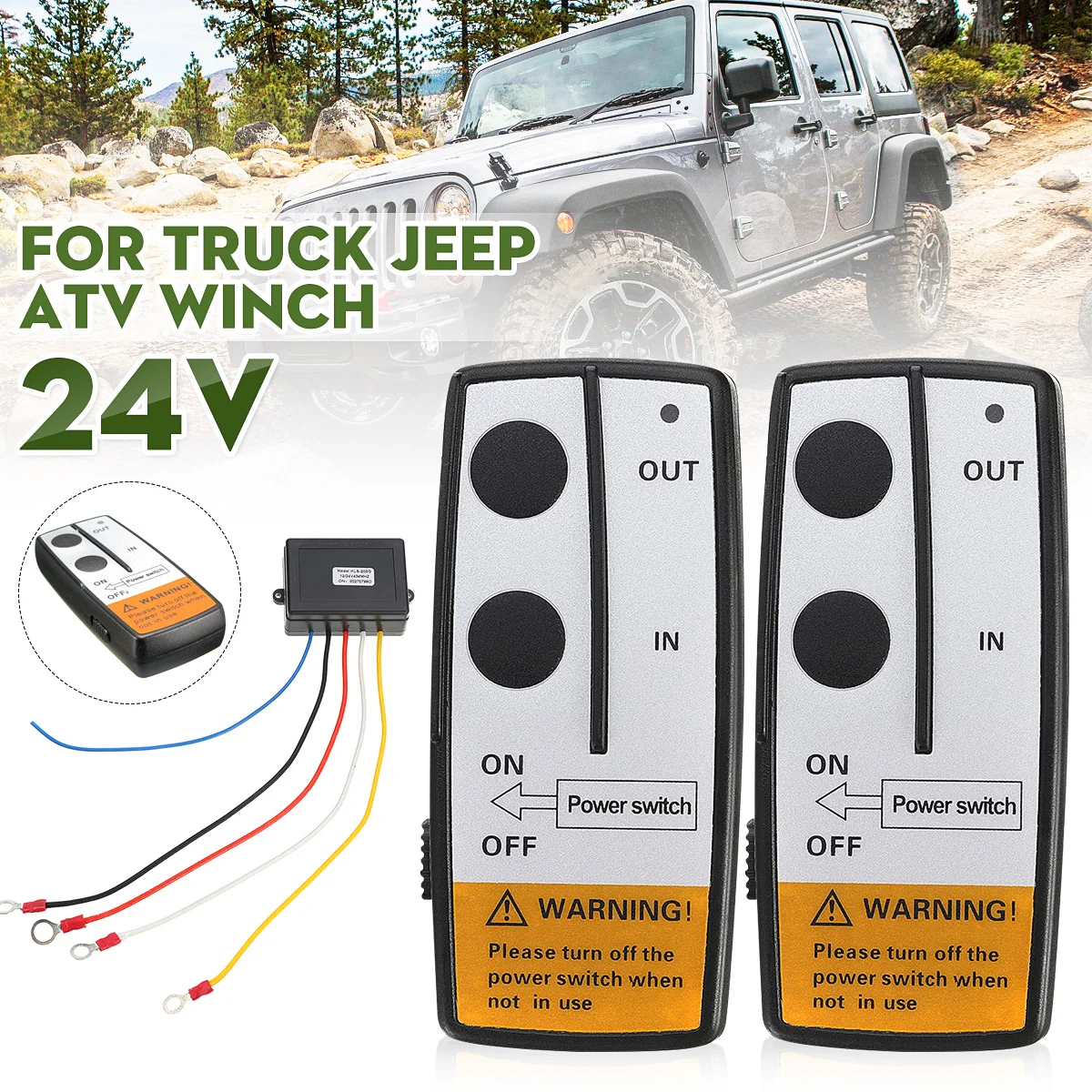 24V Car Wireless Winch Electric Two Remote Control With Manual Transmitter Set Truck For Jeep ATV SUV Truck Vehicle Trailer Kit
24V Car Wireless Winch Electric Two Remote Control With Manual Transmitter Set Truck For Jeep ATV SUV Truck Vehicle Trailer Kit