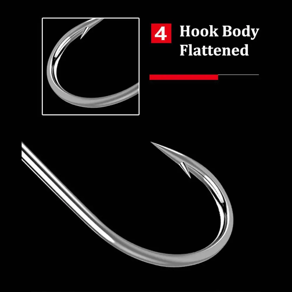 50pcs High-carbon Steel Hook 1#-10# Barbed Long-handled Fish Hook For Carp Fishing Tackle
50pcs High-carbon Steel Hook 1#-10# Barbed Long-handled Fish Hook For Carp Fishing Tackle