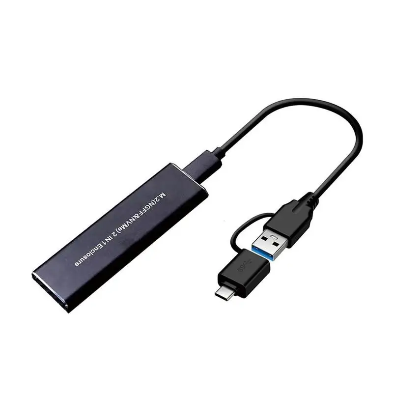 Dual Use M.2 Dual Protocol Hard Disk Enclosure Type-C USB 3.1 NGFF SATA NVME 10Gbps High Speed Hard Drive Box
Dual Use M.2 Dual Protocol Hard Disk Enclosure Type-C USB 3.1 NGFF SATA NVME 10Gbps High Speed Hard Drive Box