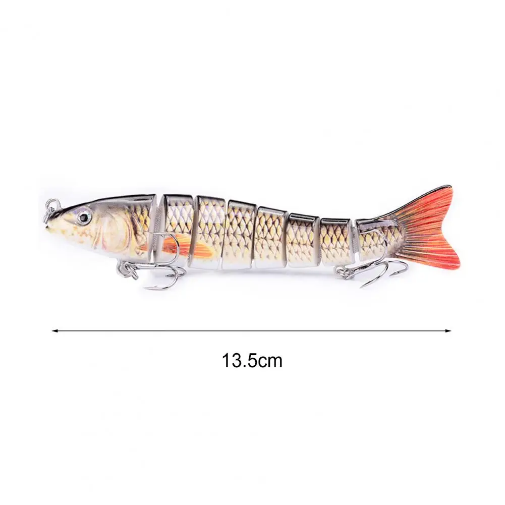 1pc Bass Swimbait Fishing Lure 13.5cm 8 Segments Multi Jointed Fish Crankbaits Artificial Hard Fishing Bait Wobblers Tackle
1pc Bass Swimbait Fishing Lure 13.5cm 8 Segments Multi Jointed Fish Crankbaits Artificial Hard Fishing Bait Wobblers Tackle