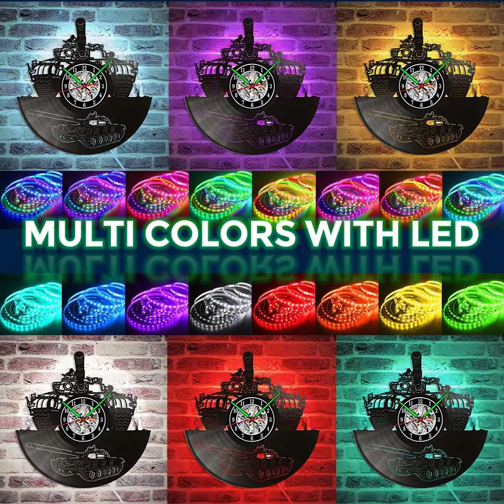 MCDFL Soviet Tank T-72 Vinyl Record Wall Clock Kids Bedroom Cold War Army Soldiers World War 2 WW2 Military Wall Clocks 12 Inch 
MCDFL Soviet Tank T-72 Vinyl Record Wall Clock Kids Bedroom Cold War Army Soldiers World War 2 WW2 Military Wall Clocks 12 Inch