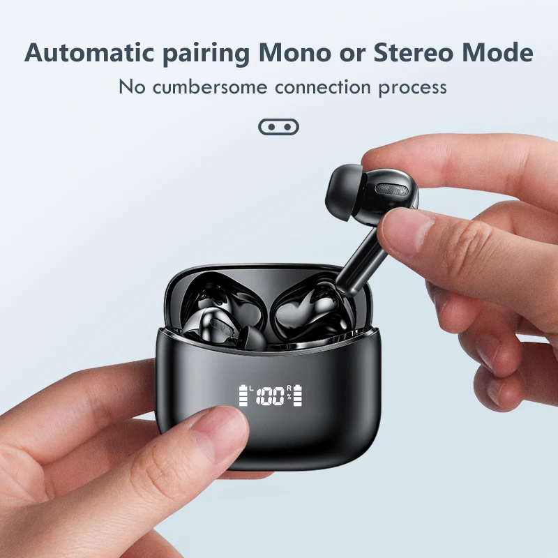 TWS Wireless Bluetooth Headphones Noise Cancelling Earbuds With LED Display Earphone Sport Waterproof Headset With Microphone
TWS Wireless Bluetooth Headphones Noise Cancelling Earbuds With LED Display Earphone Sport Waterproof Headset With Microphone