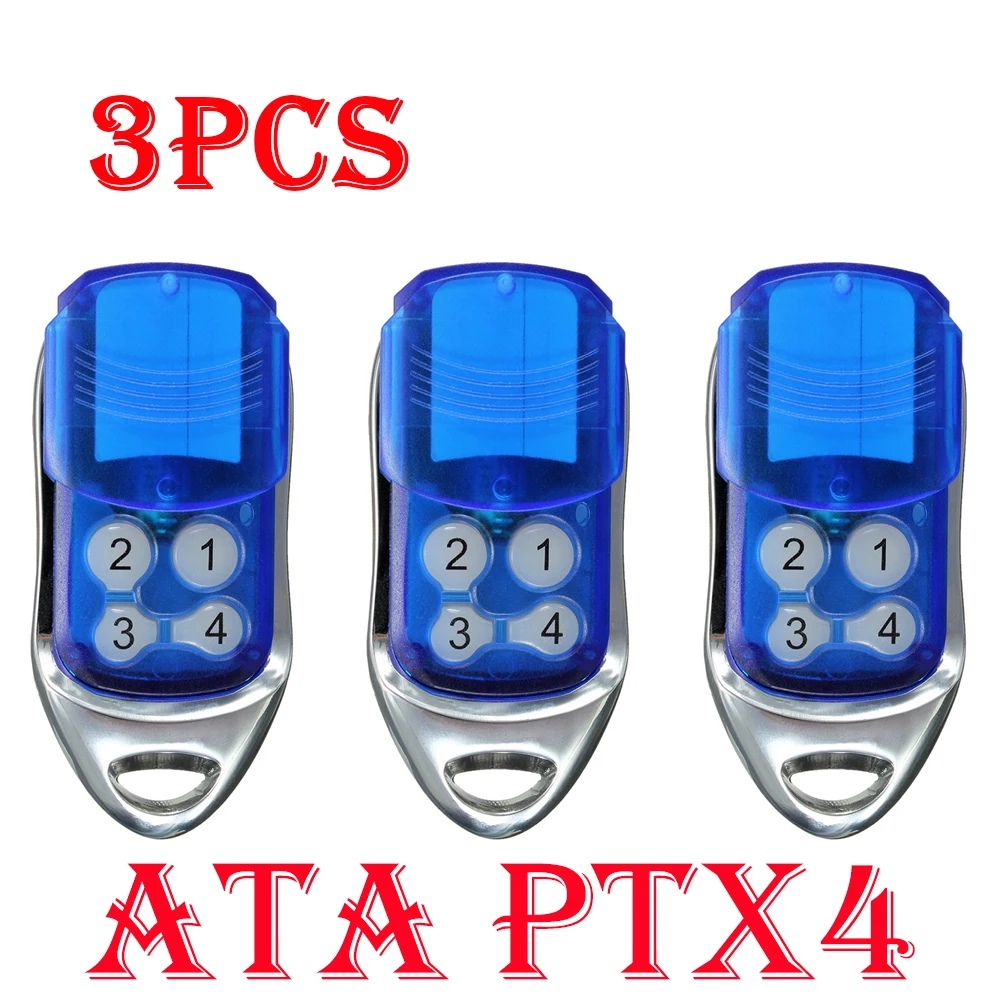 3 Pack ATA Garage/Gate Door Remote Control PTX-4 Replacement Securacode PTX4 Herculift
3 Pack ATA Garage/Gate Door Remote Control PTX-4 Replacement Securacode PTX4 Herculift