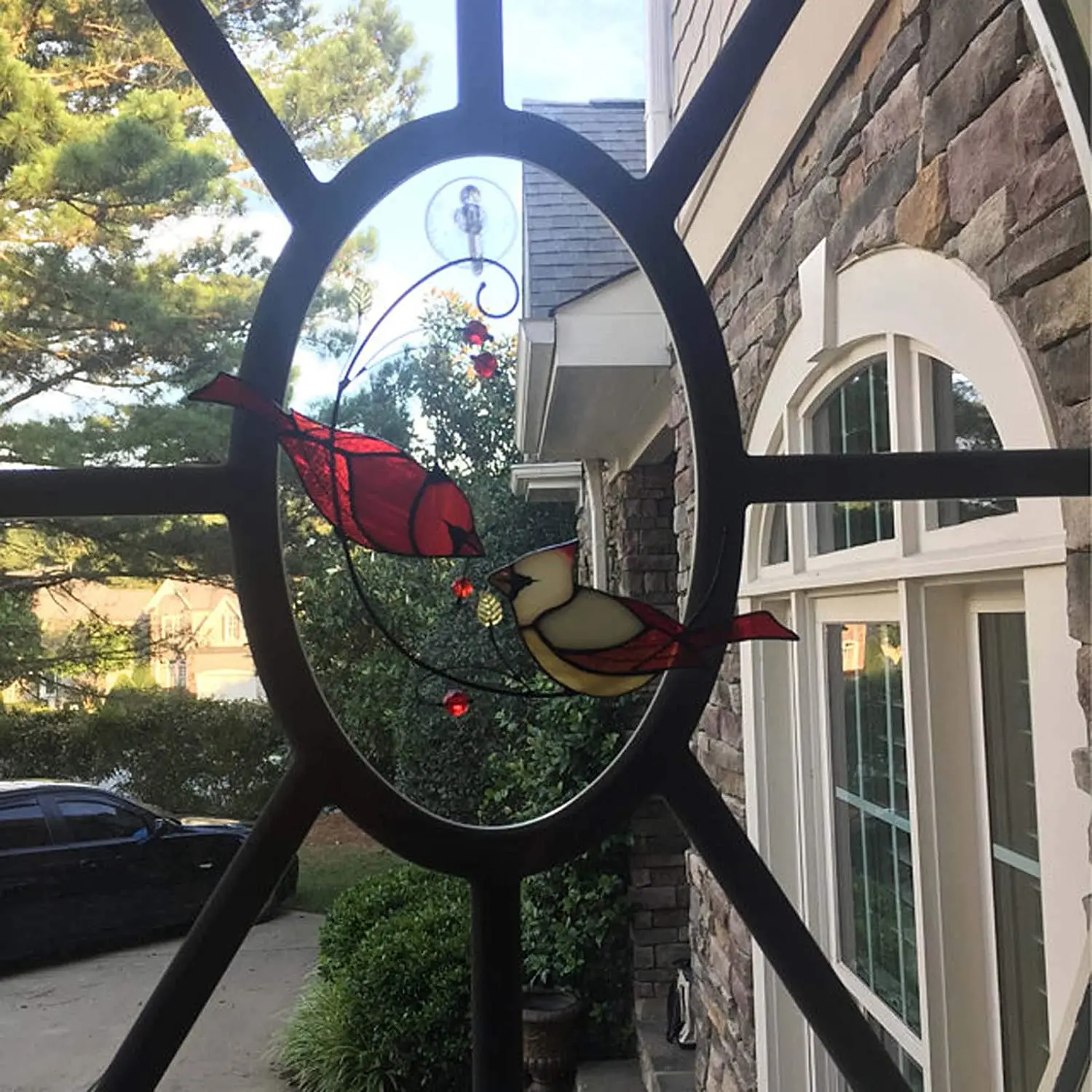 Valentines Day Pair Of Cardinal Bird Stained Glass Ornament Window Hanging Suncatcher Ornament Home Decoration
Valentines Day Pair Of Cardinal Bird Stained Glass Ornament Window Hanging Suncatcher Ornament Home Decoration