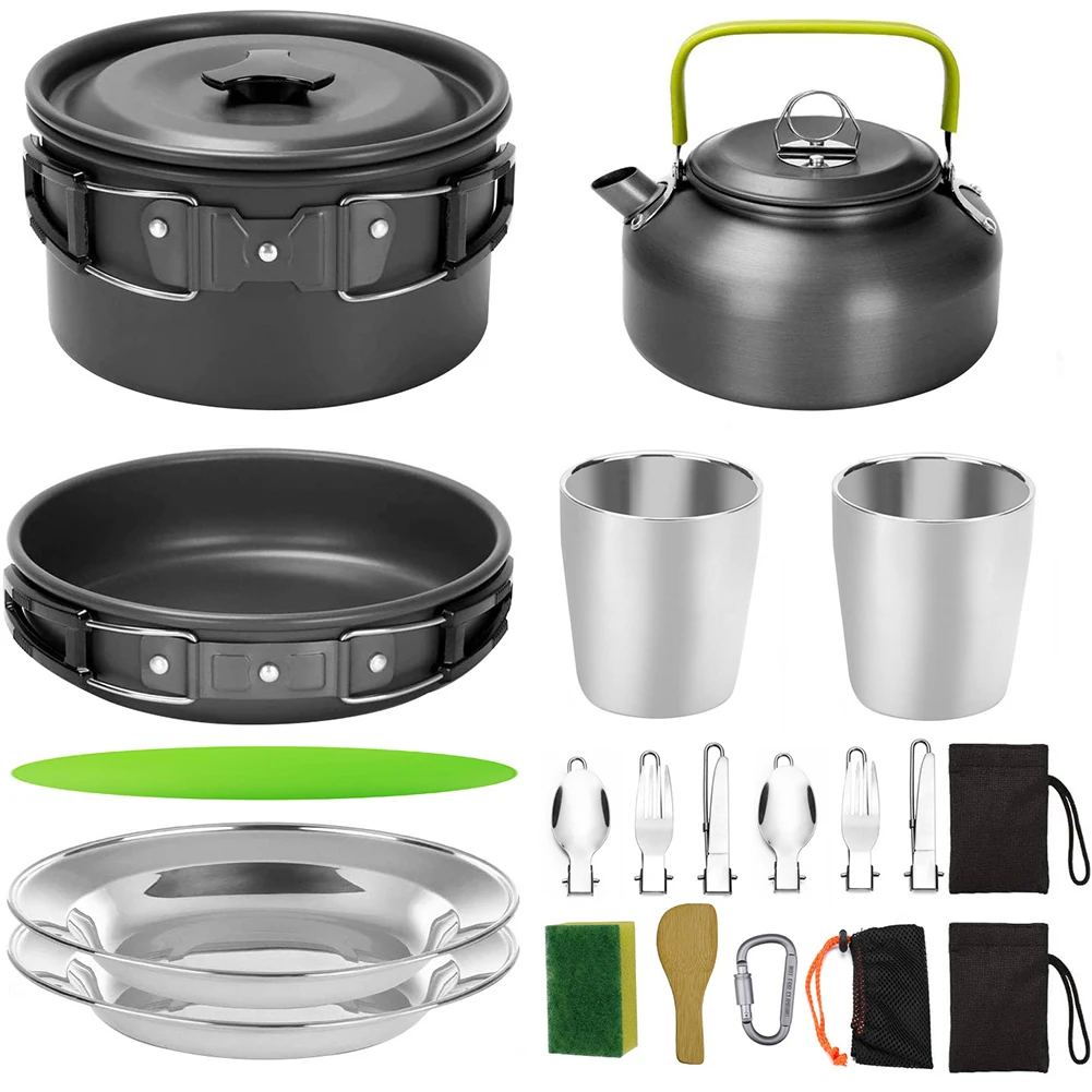1 Set Outdoor Camping Cookware Kit Portable Aluminum Cooking Pot Pan Kettle Lightweight Hiking Backpacking Cookset with Flatware
1 Set Outdoor Camping Cookware Kit Portable Aluminum Cooking Pot Pan Kettle Lightweight Hiking Backpacking Cookset with Flatware