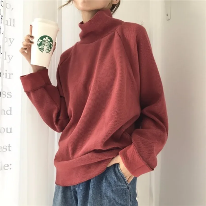 Turtleneck Sweater For Women Autumn Winter Knitted Jumper Women's Sweater Casual Loose Long Sleeve Jacket Pullover Female
Turtleneck Sweater For Women Autumn Winter Knitted Jumper Women's Sweater Casual Loose Long Sleeve Jacket Pullover Female