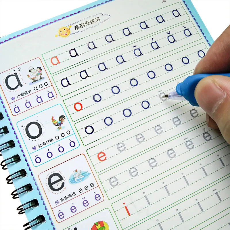 English Letter Chinese Pinyin Words Numbers Drawing Preschool Learn To Write Magic Practice Copybook 1set
English Letter Chinese Pinyin Words Numbers Drawing Preschool Learn To Write Magic Practice Copybook 1set