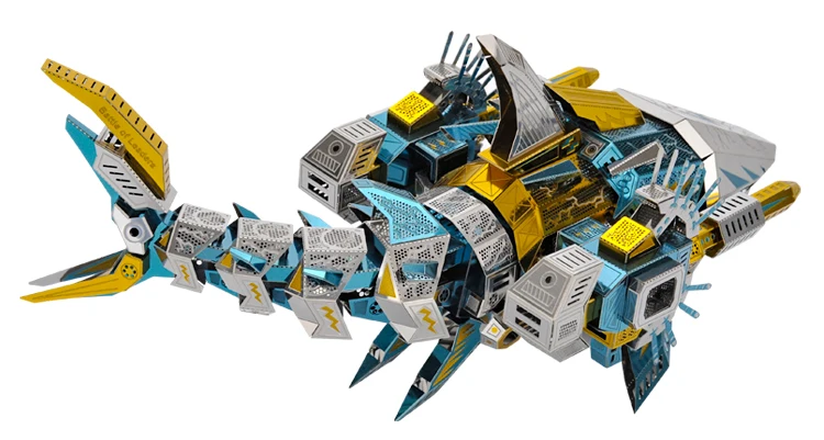 Microworld 3D Metal Puzzle Deep sea Tigershark D012 DIY 3D Laser Cut Assemble Toys For Audit
Microworld 3D Metal Puzzle Deep sea Tigershark D012 DIY 3D Laser Cut Assemble Toys For Audit
