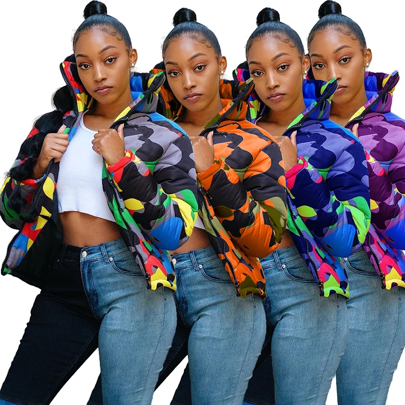 GBVLGAR Camouflage Print Autumn Winter Jacket Women 4XL Plus Size Bubble Coat Oversized Puffer Jacket for Winter Fashion Parka
GBVLGAR Camouflage Print Autumn Winter Jacket Women 4XL Plus Size Bubble Coat Oversized Puffer Jacket for Winter Fashion Parka