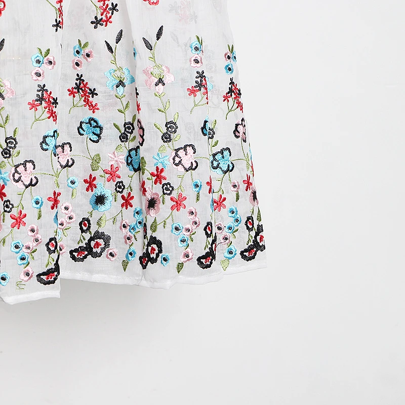 SeeBeautiful Embroidery Stand Collar Long Sleeve Ruffles High Waist Loose Dres Woman Spring 2021 New Fashion T399
SeeBeautiful Embroidery Stand Collar Long Sleeve Ruffles High Waist Loose Dres Woman Spring 2021 New Fashion T399