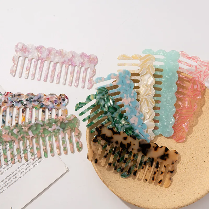 New Korean Fashion Acetate Anti-static Hair Combs Colorful Hairdressing Comb Hair Brush For Women Girls Hair Styling Tool
New Korean Fashion Acetate Anti-static Hair Combs Colorful Hairdressing Comb Hair Brush For Women Girls Hair Styling Tool