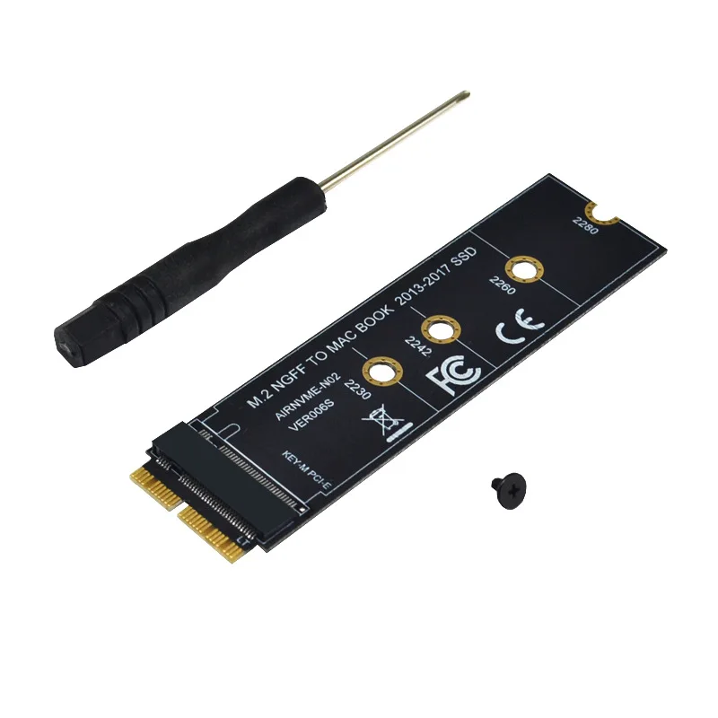 

SSD PCIE Adapter Aluminium Alloy Shell LED Expansion Card Computer Adapter Interface M.2 NVMe SSD NGFF To PCIE 3.0 X16 Riser