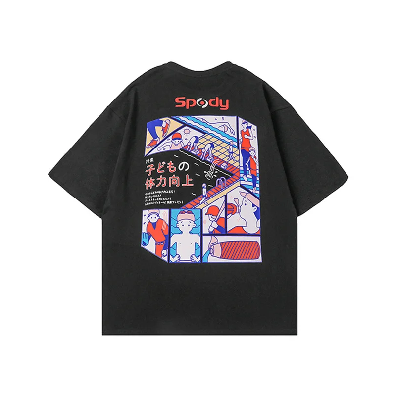 2021 Summer New Men Short-Sleeved T-shirt Anime Oversize Japanese Comic Ins Trend Off Shoulder Top Swimming Comics
2021 Summer New Men Short-Sleeved T-shirt Anime Oversize Japanese Comic Ins Trend Off Shoulder Top Swimming Comics