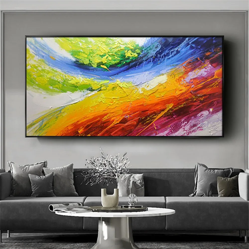 Frameless Picture Painting Abstract Oil Paintings on Canvas Handmade Colorful Wall Art Modern Art for Home Décor Red and yellow
Frameless Picture Painting Abstract Oil Paintings on Canvas Handmade Colorful Wall Art Modern Art for Home Décor Red and yellow