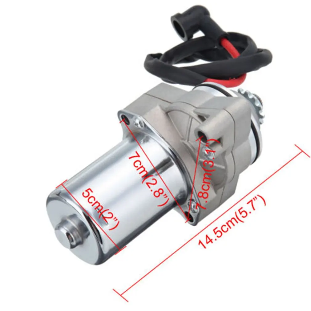 Motorcycle Accessories Motorcycle Electric Starter Motor 12 Teeth 3 Bolt for 4-Stroke 50/70/90/110/125Cc ATV Quad Pit Bike
Motorcycle Accessories Motorcycle Electric Starter Motor 12 Teeth 3 Bolt for 4-Stroke 50/70/90/110/125Cc ATV Quad Pit Bike