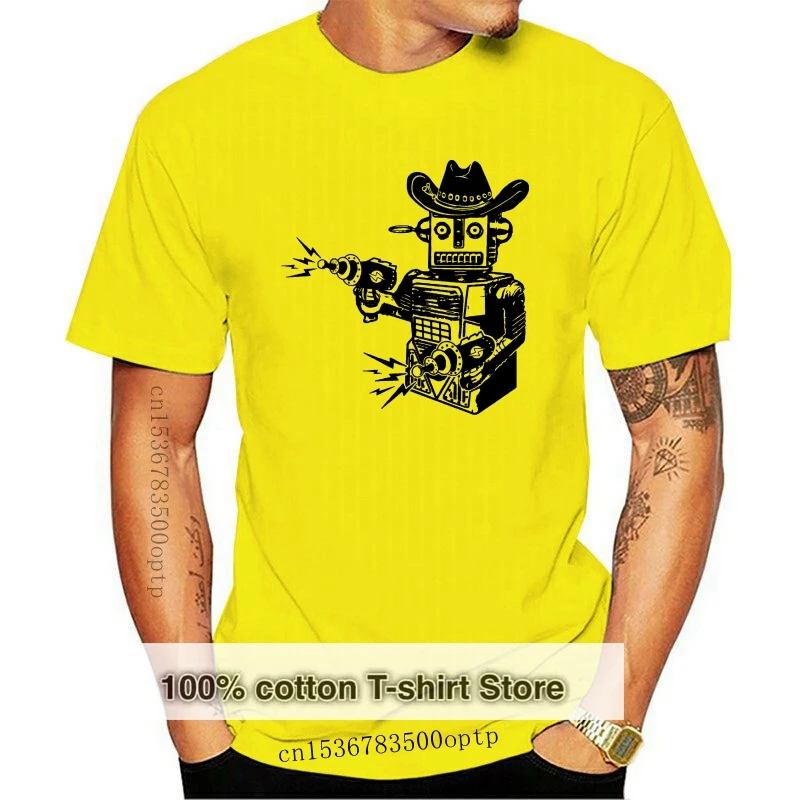 Ковбойская Футболка-робот, винтажная игрушка-гик, Лазерный Пистолет, крутая графическая Новинка
Ковбойская Футболка-робот, винтажная игрушка-гик, Лазерный Пистолет, крутая графическая Новинка