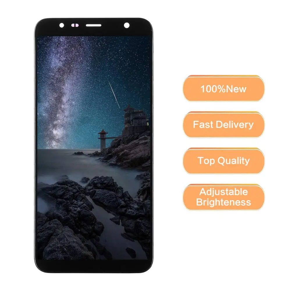 100% протестированный рабочий ЖК-дисплей для Samsung Galaxy J6 + 2018 J610 SM-J610F J610FN J600M J600G