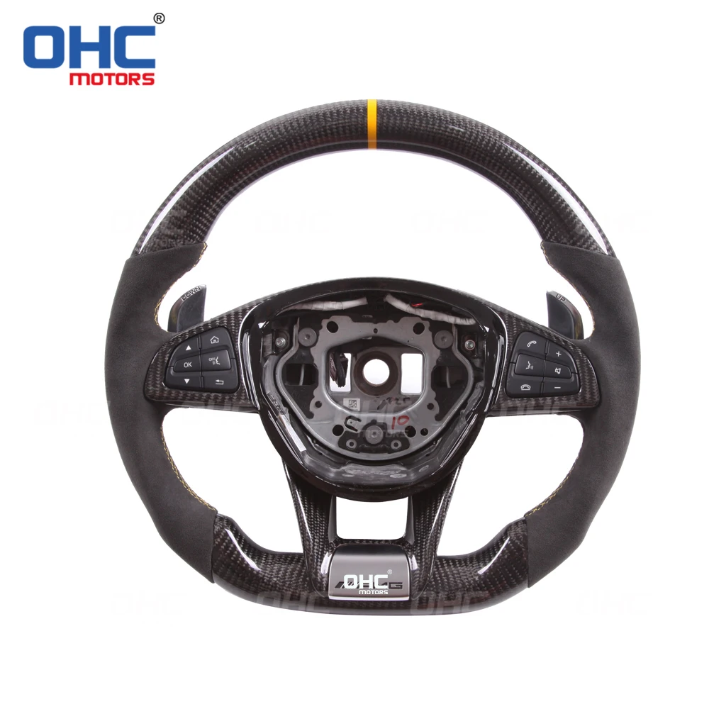 OHC Motors 100% Настоящее углеродное волокно рулевое колесо, совместимое с MB A45,C43 C63 E63 GT S63 GLE63 GLC63 G63 CLS63 A + M + G
OHC Motors 100% Настоящее углеродное волокно рулевое колесо, совместимое с MB A45,C43 C63 E63 GT S63 GLE63 GLC63 G63 CLS63 A + M + G