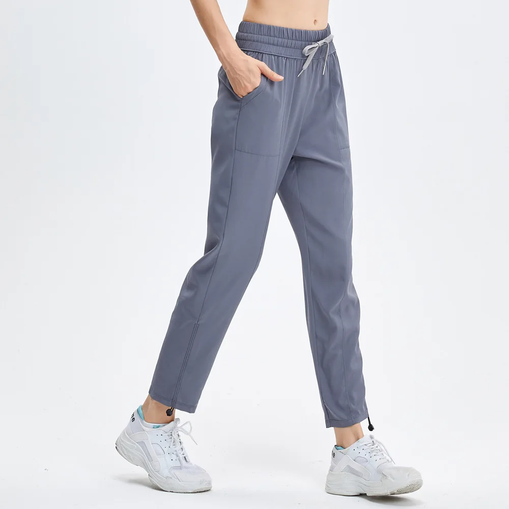 Women Sport Pants Fabric Drawstring Running Female Quick Dry Athletic Gym Fitness Sweatpants with Side Pocket Casual Pants Mujer
Women Sport Pants Fabric Drawstring Running Female Quick Dry Athletic Gym Fitness Sweatpants with Side Pocket Casual Pants Mujer