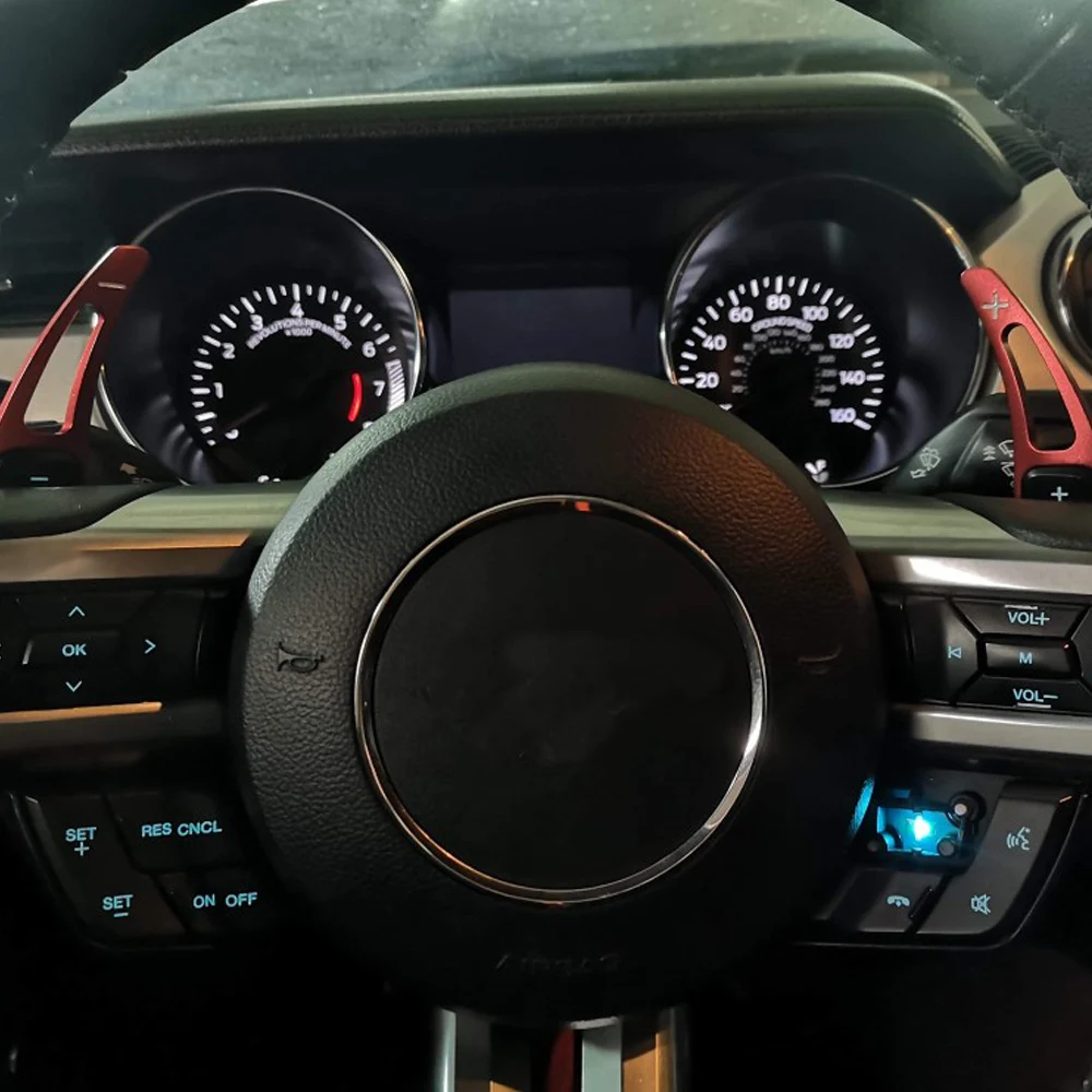 

jedna para samochodów manetka zmiany biegów w kierownicy Shifter dla Ford Mustang 2015 2016 2017 2018 2019