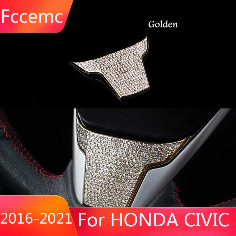 For Honda Civic Steering Wheel Cover Trim Central Control Decorative Stickers Fashion Diamond Frame Car Interior Accessories
For Honda Civic Steering Wheel Cover Trim Central Control Decorative Stickers Fashion Diamond Frame Car Interior Accessories