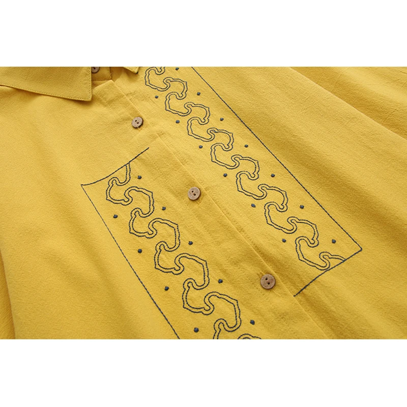 Autumn Women Floral Embroidery Pockets Cotton White Shirt Long Sleeve Casual Blouse Plus Size 4XL Tops Feminina Blusa T06617F
Autumn Women Floral Embroidery Pockets Cotton White Shirt Long Sleeve Casual Blouse Plus Size 4XL Tops Feminina Blusa T06617F