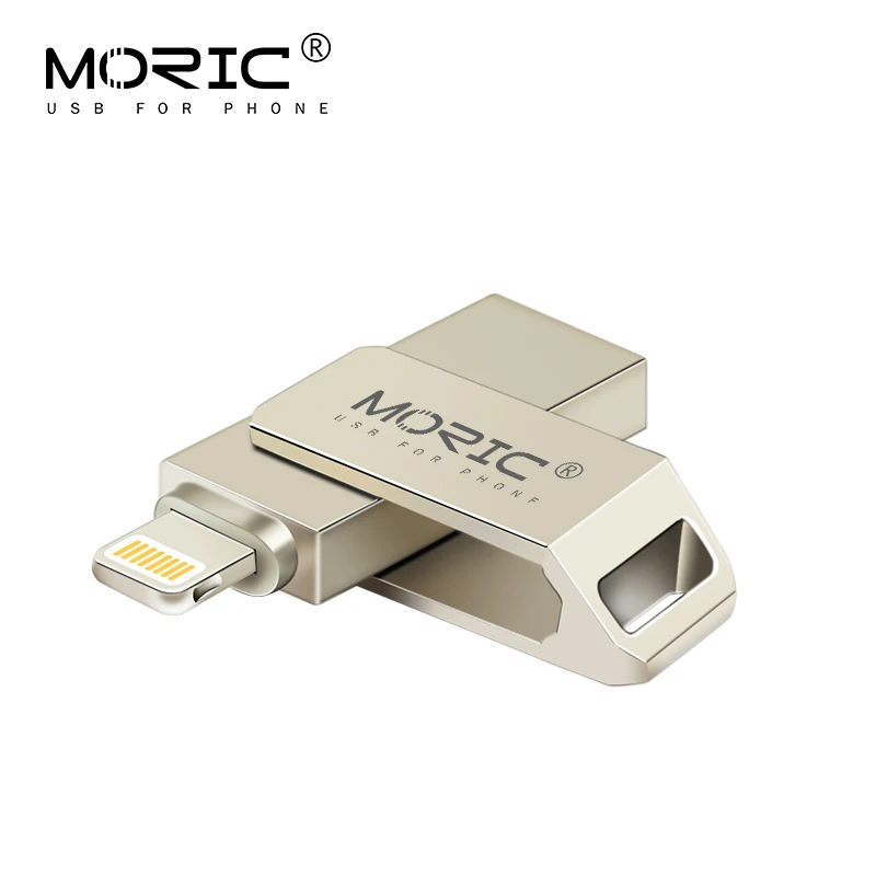 USB флеш-накопитель MORIC для iPhone X/8/7/7 Plus/6/6s/5/SE/ipad OTG Флешка HD 16 ГБ 32 64 Гб 128 usb 2 0 новинка