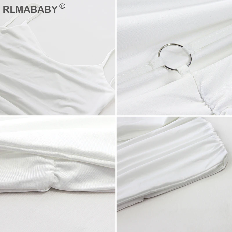 RLMABABY Sexy Backless Spaghetti Strap Mini Dress Summer Casual Street Skinny V Neck Sleeveless Folds Women Short Bodycon Dress
RLMABABY Sexy Backless Spaghetti Strap Mini Dress Summer Casual Street Skinny V Neck Sleeveless Folds Women Short Bodycon Dress