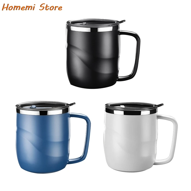Stainless Steel Coffee Mug With Lid Portable Mug Travel Tumbler Coffee Pitcher Milk Tea Cups Office Water Mugs Double Wall
Stainless Steel Coffee Mug With Lid Portable Mug Travel Tumbler Coffee Pitcher Milk Tea Cups Office Water Mugs Double Wall