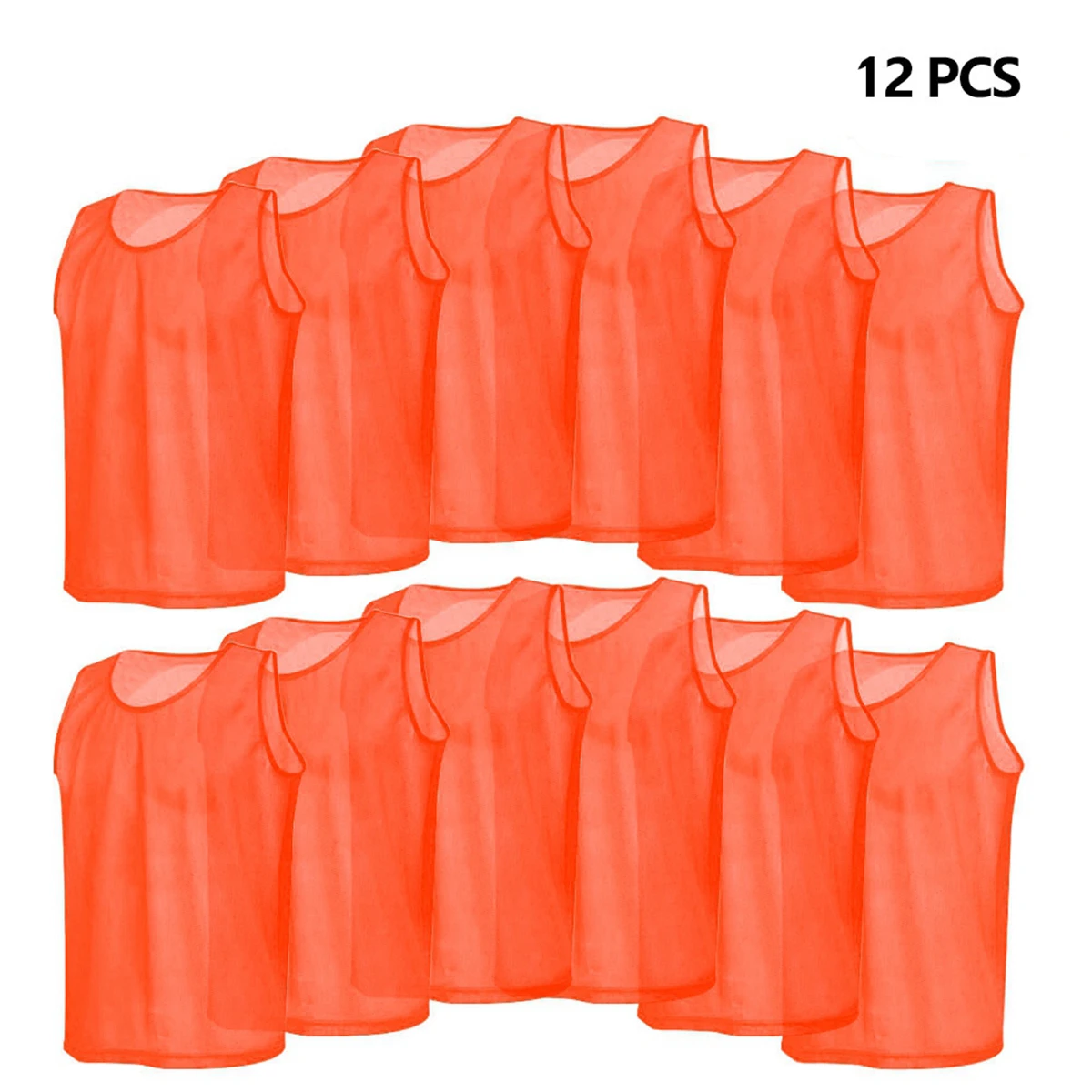 12 Pack Mesh Scrimmage Training Vests Breathable Football Jerseys for Kids Children (Orange)
12 Pack Mesh Scrimmage Training Vests Breathable Football Jerseys for Kids Children (Orange)