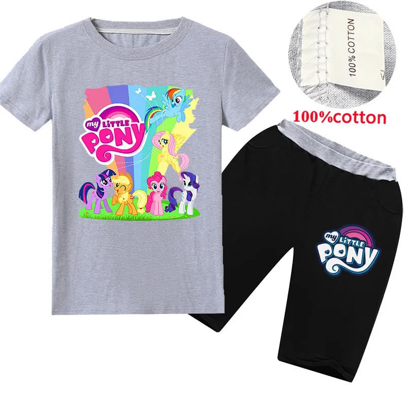 My Little Pony Baby Girls Clothes Set Cotton Summer Short Sleeve T-Shirt Shorts 2Pcs Cartoon Toddler Girl Casual Clothing Sets
My Little Pony Baby Girls Clothes Set Cotton Summer Short Sleeve T-Shirt Shorts 2Pcs Cartoon Toddler Girl Casual Clothing Sets
